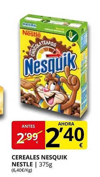 Supermercados MAS Cereales nesquik nestle oferta