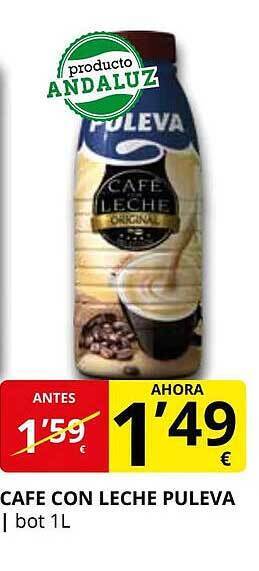 Supermercados MAS Cafe con leche puleva oferta
