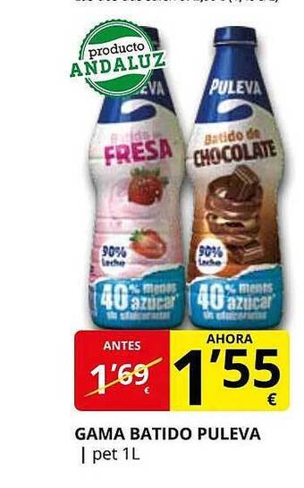 Supermercados MAS Gama batido puleva oferta