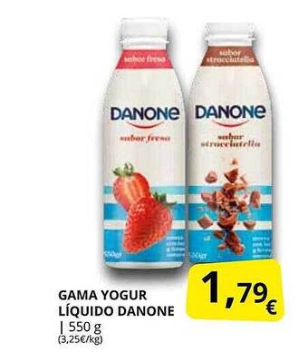 Supermercados MAS Gama yogur líquido danone oferta