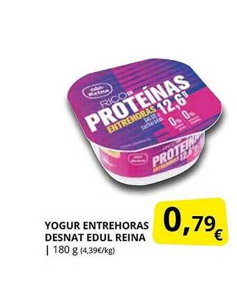 Supermercados MAS Yogur entrehoras desnat edul reina oferta