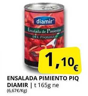 Supermercados MAS Ensalada pimiento piq diamir oferta