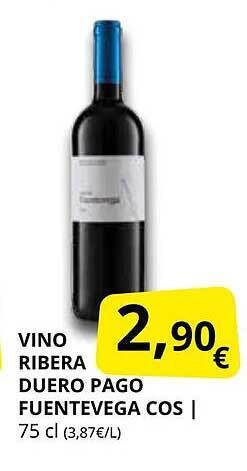 Supermercados MAS Vino ribera duero pago fuentevega cos oferta