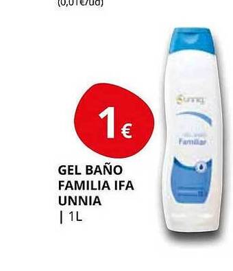 Supermercados MAS Gel baño familia ifa unnia oferta