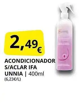 Supermercados MAS Acondicionador s-aclar ifa unnia oferta