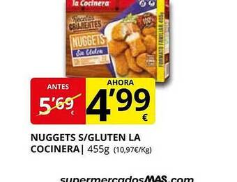 Supermercados MAS Nuggets s-gluten la cocinera oferta