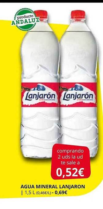 Supermercados MAS Agua mineral lanjaron oferta