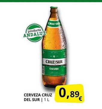 Supermercados MAS Cerveza cruz del sur oferta
