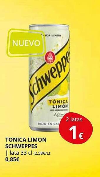 Supermercados MAS Tonica limon schweppes oferta