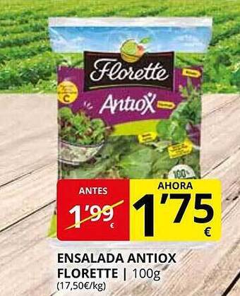 Supermercados MAS Ensalada antiox florette oferta