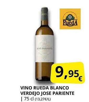 Supermercados MAS Vino rueda blanco verdejo jose pariente oferta
