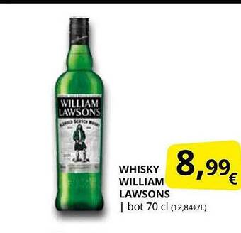 Supermercados MAS Whisky william lawsons oferta