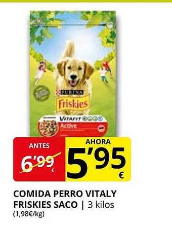 Supermercados MAS Comida perro vitaly friskies saco oferta
