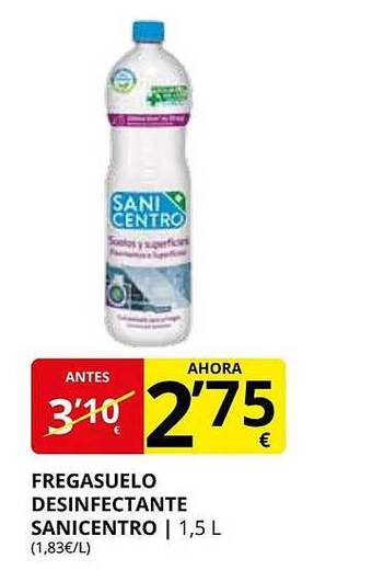 Supermercados MAS Fregasuelo desinfectante sanicentro oferta