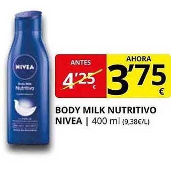 Supermercados MAS Body milk nutritivo nivea oferta