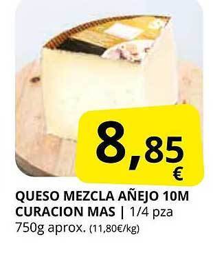 Supermercados MAS Queso mezcla añejo 10m curacion mas oferta