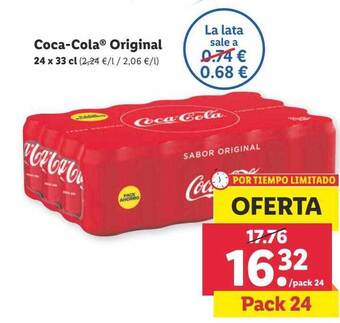 Lidl Coca-cola original oferta