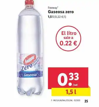Lidl Gaseosa zero oferta