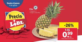 Lidl Piña oferta