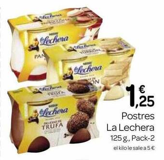 Supermercados El Jamón Postres la lechera oferta