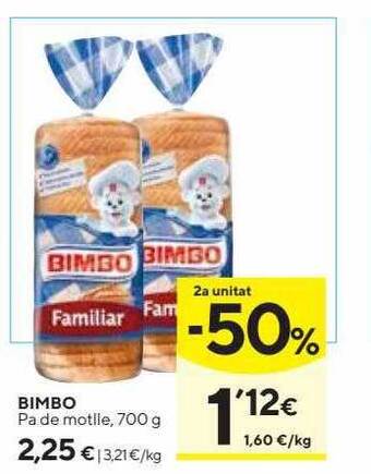 Caprabo Bimbo oferta