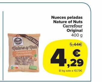 Carrefour Market Nueces peladas nature of nuts carrefour original oferta