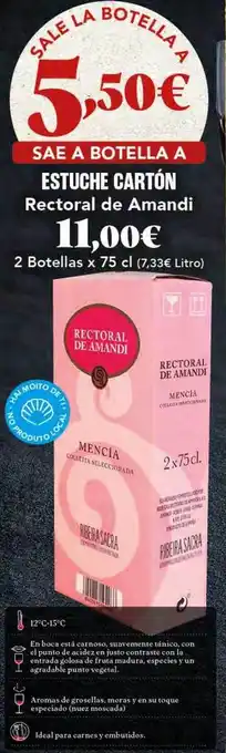 Estuche cartón rectoral de amandi