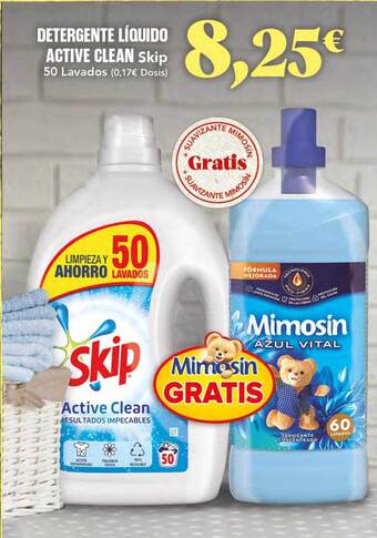 Gadis Detergente líquido active clean skip oferta
