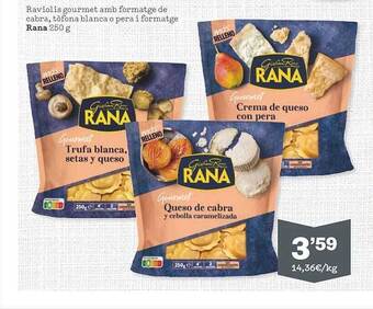 Sorli Raviolis gourmet amb formatge de cabra tòfona blanca o pera i formatge rana oferta