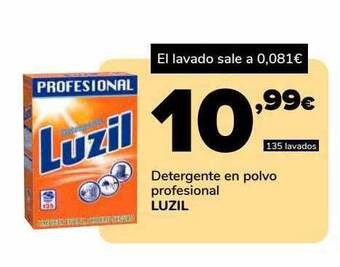 Supeco Detergente en polvo profesional luzil oferta