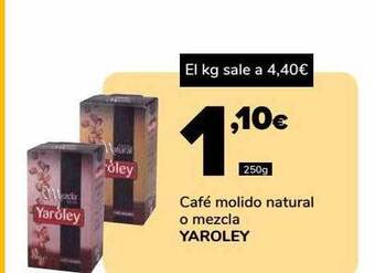 Supeco Café molido natural o mezcla yaroley oferta