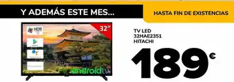 Tv led 21hae2351 hitachi