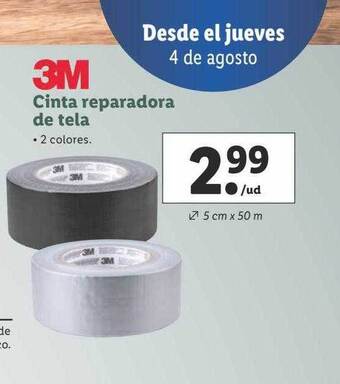 Lidl 3m cinta reparadora de tela oferta