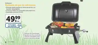 Lidl Grillmeister barbacoa de gas de sobremesa oferta