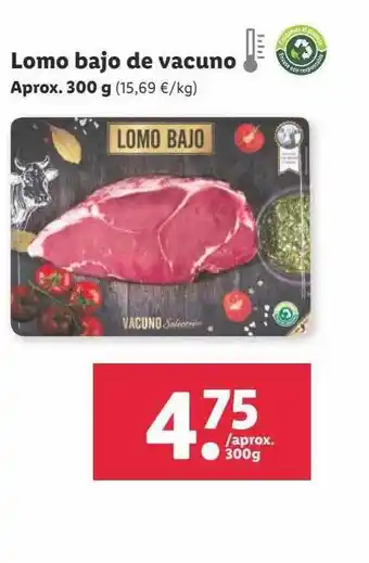 Lidl Lomo bajo de vacuno oferta
