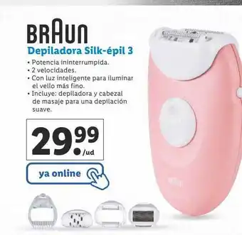 Lidl Braun depiladora silk-épil 3 oferta