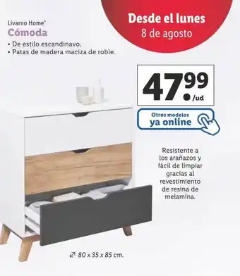 Lidl Livarno home cómoda oferta