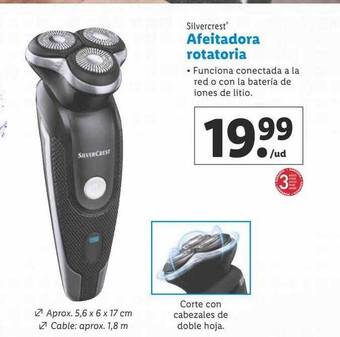 Lidl Silvercrest afeitadora rotatoria oferta