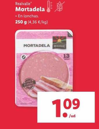 Lidl Realvalle mortadela oferta