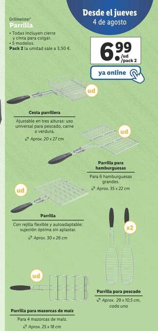 Lidl Grillmeister parrilla oferta