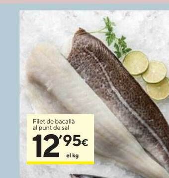 Caprabo Filet de bacallà al punt de sal oferta