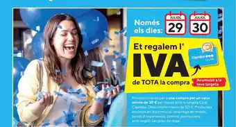 Caprabo Et regalem l'iva de tota la compra oferta