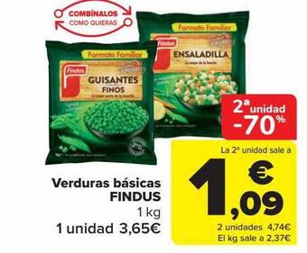 Carrefour Verduras básicas findus oferta