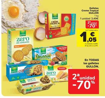 Carrefour Galletas creme tropical gullón oferta