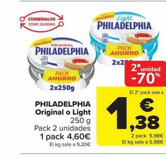 Carrefour Philadelphia original o light oferta