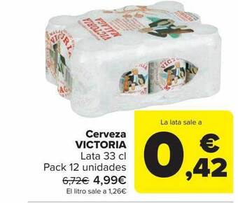 Carrefour Cerveza victoria oferta