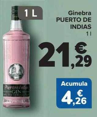 Carrefour Ginebra puerto de indias oferta