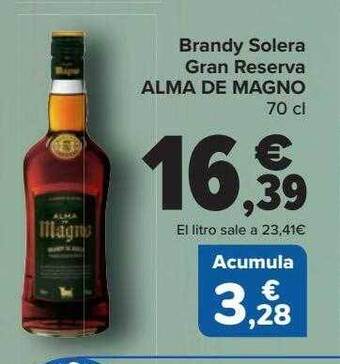 Carrefour Brandy solera gran reserva alma de magno oferta
