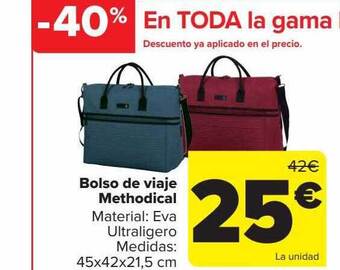 Carrefour Bolso de viaje methodical oferta