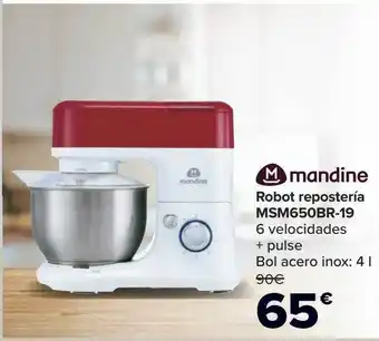 Carrefour Mandine robot repostería msm650br-19 oferta